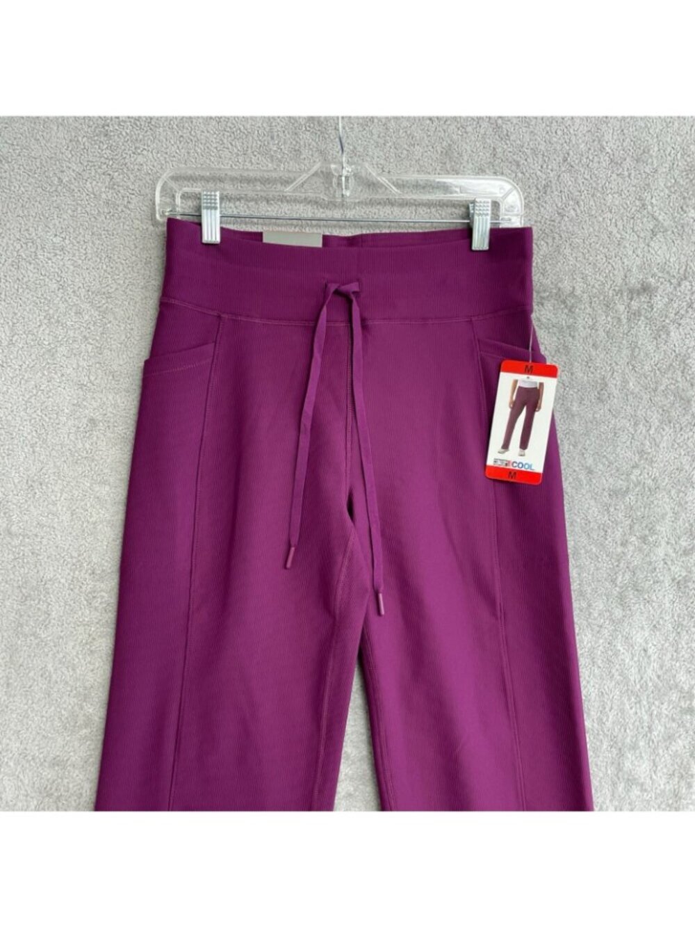 NWT 32 Degrees Cool Women's M Active Flare Pants Purple High Waist Pockets P0670 - Picture 13 of 15